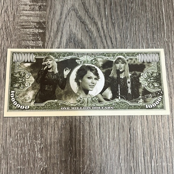 Taylor Swift Crisp $1000000 USA Bill - Picture 2 of 2